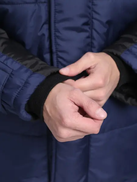 Куртка ЕВРОПА зимняя (т.синий/черный)