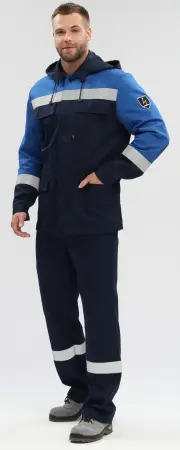 Костюм ЭКСПЕРТ-АНТИСТАТ МВО NEW с БР (т.синий/васильковый)