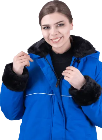 Куртка ЗИМУШКА женская зимняя (васильковый)