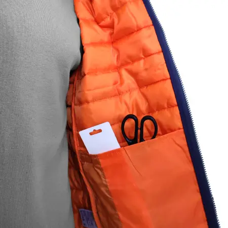 Жилет J-01 зимний (синий/оранжевый)