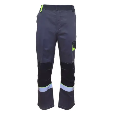 Костюм КОРВЕТ КОТТОН КБ1 с БР (т.серый/черный/лимон)