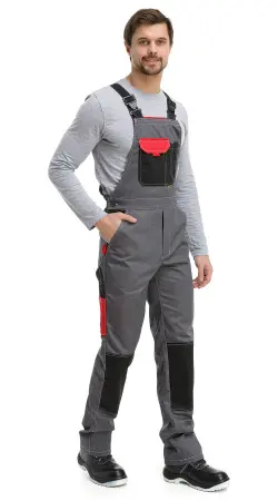 Костюм RONTA KS212 с ПК (т.серый/красный/черный)