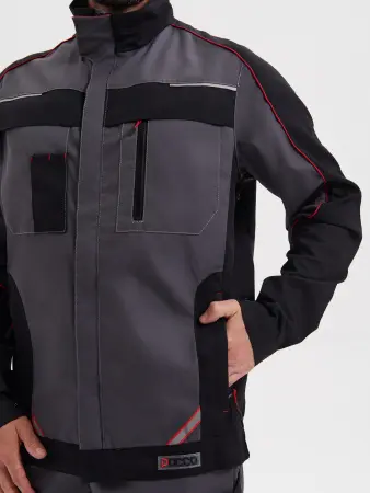 Костюм КОСТА с БР (серый/чёрный/красный)