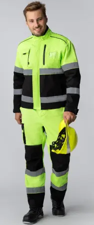Костюм ДОРОЖНИК С-1 (лимонный/черный)