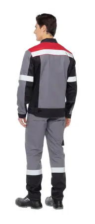 Костюм ВИВАТ с ПК (серый/черный/красный)