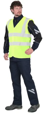Жилет SIRIUS сигнальный 4 СОП (лимонный)