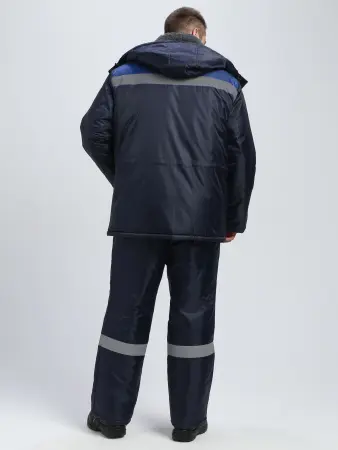 Куртка БРИГАДА NEW Оксфорд зимняя (т.синий/васильковый)