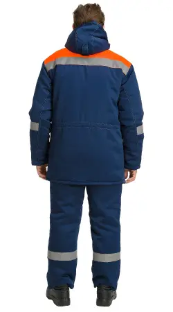 Куртка RONTA KR241 зимняя (т.синий/оранжевый)