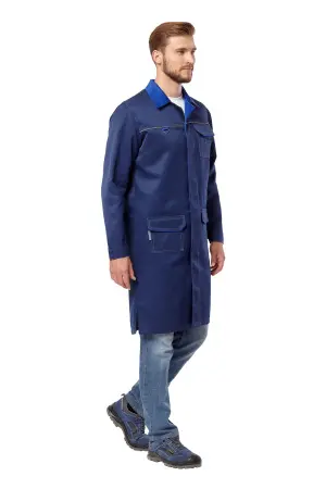 Халат СТРАЙК (т.синий/василек)