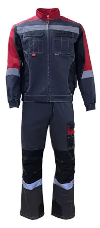 Костюм ФОРМУЛА КОТТОН ФП2 с ПК (т.серый/красный/черный)