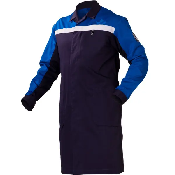 Халат СПЕЦ-АНТИСТАТ (т.синий/васильковый)