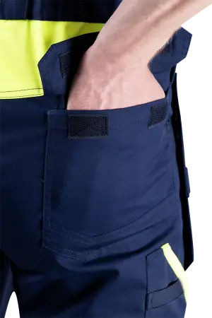 Полукомбинезон ACTIVE FLEX / АКТИВ ФЛЕКС (т.синий/флуоресцентный желтый)