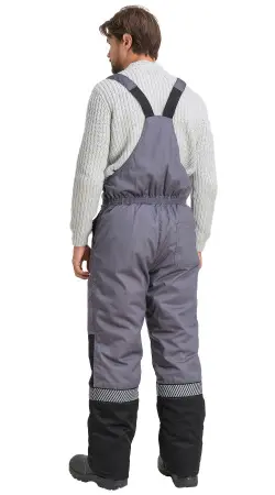 Полукомбинезон RONTA PL585 с СОП зимний (т.серый/черный)