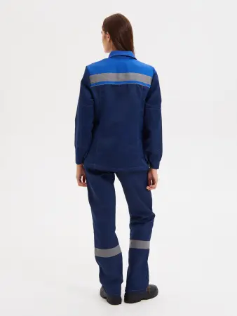 Костюм НОВА женский с БР (синий/васильковый)