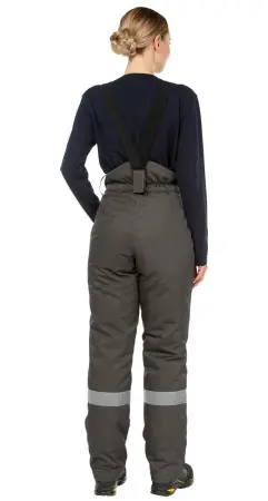 Костюм ТИМБЕР женский зимний с БР (т.серый/красный)