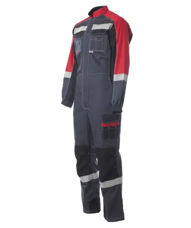 Комбинезон ФОРМУЛА с СОП (т.серый/красный/черный)