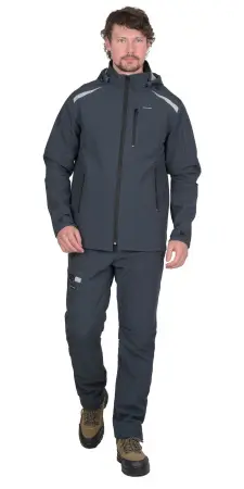 Куртка СИРИУС-СПЕЙС софтшелл (сине-серый)
