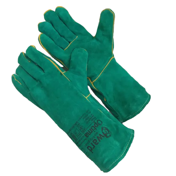 Краги OPTIMA из спилка (зеленый)