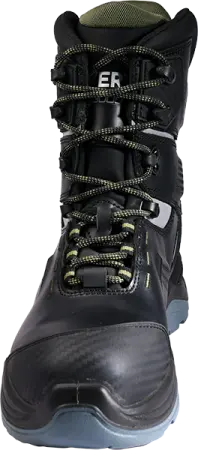 Ботинки VERT ПУ/ТПУ высокий берец кожаные с КП и КС (черный)