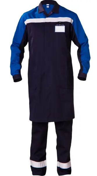 Халат СПЕЦ-АНТИСТАТ (т.синий/васильковый)