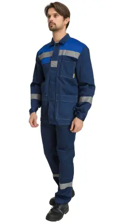 Костюм RONTA KS801 с БР (т.синий/василек) Костюм RONTA KS801 с БР (т.синий/василек)