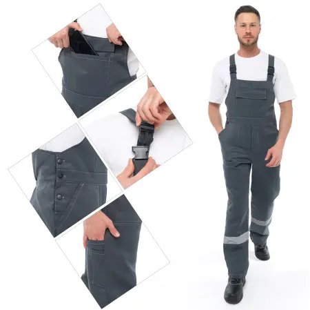 Костюм ОПТИМАЛ СОП с ПК (т.серый/серый)