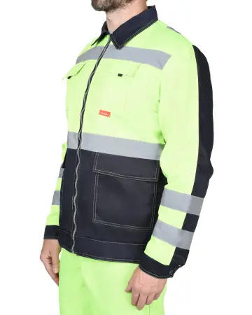 Костюм СИРИУС-МАГИСТРАЛЬ-ЛЮКС с БР (лимонный/синий)