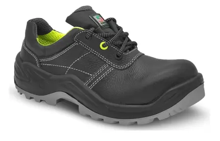 Полуботинки НЕОН ПУ/ТПУ кожаные с КП (черный)