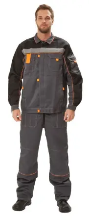 Костюм РОЛЬФ с ПК (т.серый/черный)