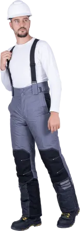 Брюки ЭДВАНС зимние (серый/т.серый/черный)