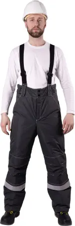 Костюм СТАРАТЕЛЬ ИМПОРТ зимний с БР (серый/красный)