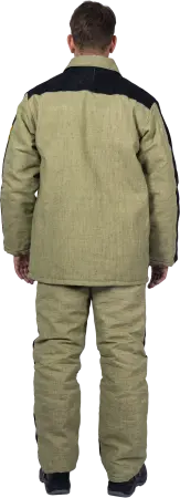 Костюм сварщика комбинированный спилок/брезент утепленный 2.6