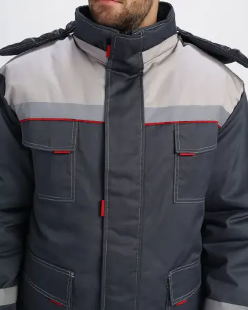 Костюм ФАВОРИТ-1 IMP зимний с БР (т.серый/св.серый)