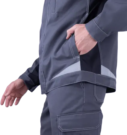 Куртка ТУРБО SAFETY (серый/т.серый)