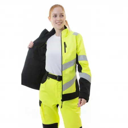 Куртка BRODEKS KS 229 сигнальная женская (желтый/черный) Куртка BRODEKS KS 229 сигнальная женская (желтый/черный)