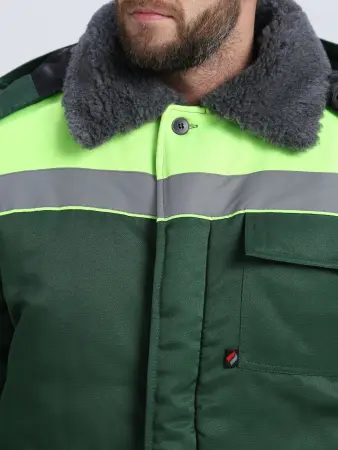 Костюм Т-УЛЬТРА СОП зимний с БР (т.зеленый/лимонный)