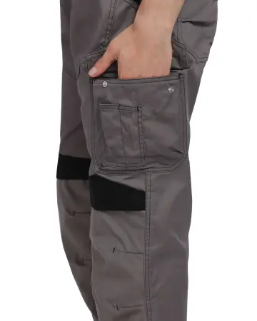 Полукомбинезон СИРИУС-ЦИТРИН (серый/черный)