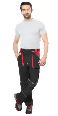 Брюки СИРИУС-АГАТ (черный/красный)