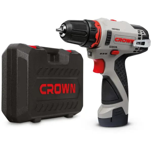 Аккумуляторный шуруповерт CROWN CT21072HX-2 BMC 12В Li-ion 2х2,0Ач 380/1250об/мин Аккумуляторный шуруповерт CROWN CT21072HX-2 BMC 12В Li-ion 2х2,0Ач 380/1250об/мин