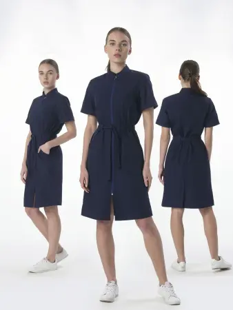 Халат MEDLINE САНСАРА-005 женский (т.синий) женские медицинские