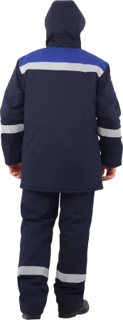 Костюм АНТИСТАТ зимний с ПК (т.синий/василёк)