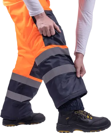 Костюм БРАЙТ зимний с ПК (оранжевый/синий)