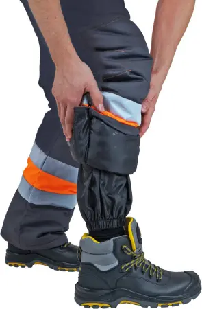 Костюм РЕФЛЕКТ-2 зимний I-III клим.пояс с ПК (оранжевый/серый)