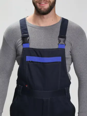 Полукомбинезон АЛЬКОР (т.синий/васильковый)