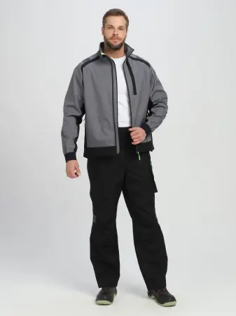 Куртка PROFLINE LEADER софтшел (серый/черный) Куртка PROFLINE LEADER софтшел (серый/черный)