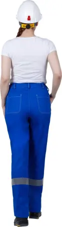 Костюм РАЦИОНАЛИЗАТОР женский с БР (василёк/серый)