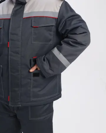 Костюм ФАВОРИТ-1 IMP зимний с БР (т.серый/св.серый)