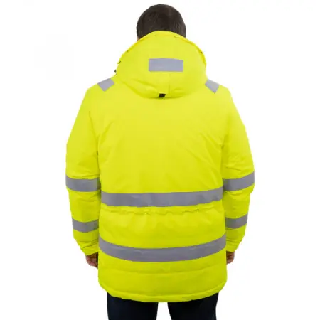 Куртка-парка BRODEKS KW 220 зимняя сигнальная (желтый/черный)