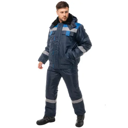 Костюм ОРИОН зимний с ПК (т.синий/васильковый)