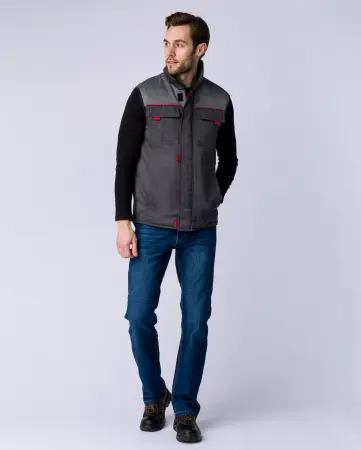 Жилет ФЛОФТ зимний (т.серый/серый) Жилет ФЛОФТ зимний (т.серый/серый)